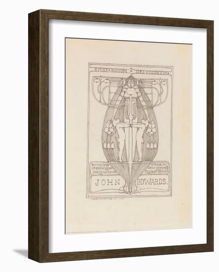 Design for a Bookplate, 1896-Margaret MacDonald-Framed Giclee Print