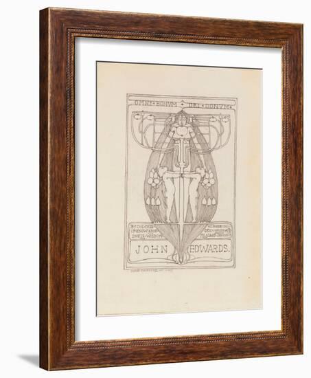 Design for a Bookplate, 1896-Margaret MacDonald-Framed Giclee Print