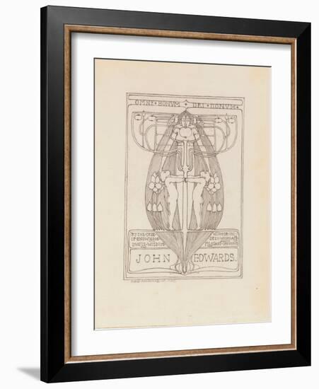 Design for a Bookplate, 1896-Margaret MacDonald-Framed Giclee Print