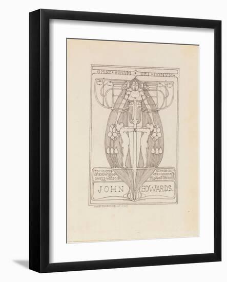 Design for a Bookplate, 1896-Margaret MacDonald-Framed Giclee Print