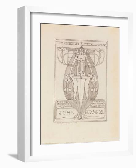 Design for a Bookplate, 1896-Margaret MacDonald-Framed Giclee Print