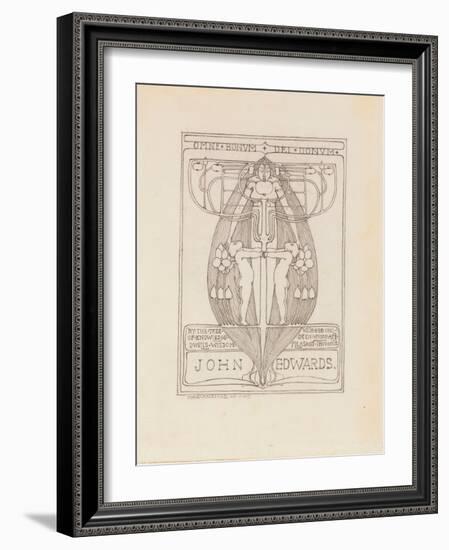 Design for a Bookplate, 1896-Margaret MacDonald-Framed Giclee Print