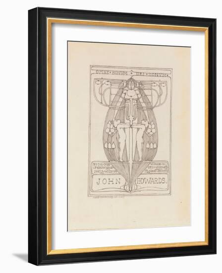 Design for a Bookplate, 1896-Margaret MacDonald-Framed Giclee Print