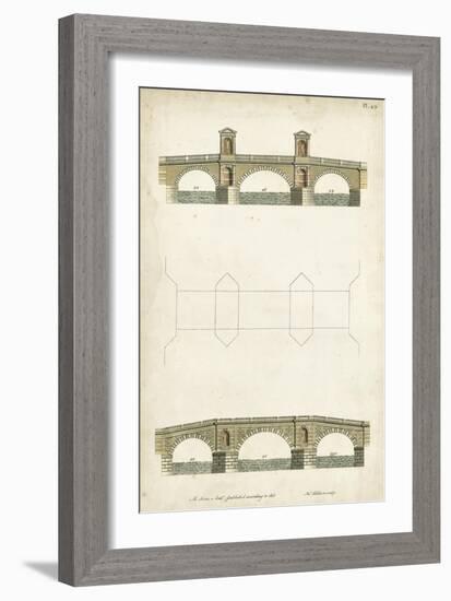 Design for a Bridge I-J. Addison-Framed Art Print