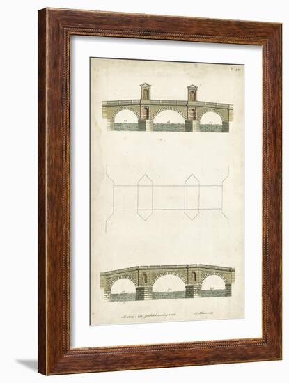 Design for a Bridge I-J. Addison-Framed Art Print