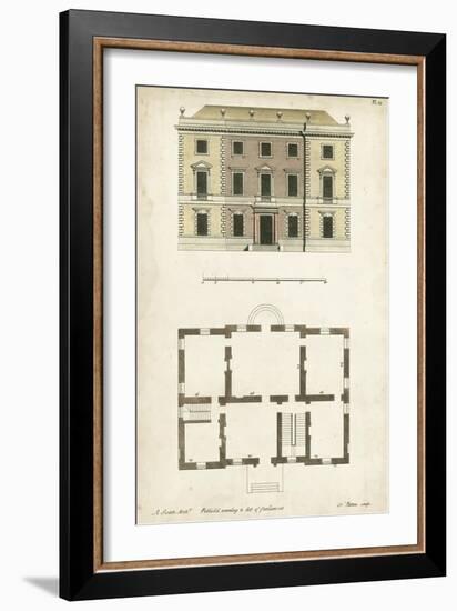 Design for a Building I-J. Addison-Framed Art Print