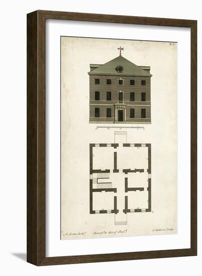 Design for a Building III-J. Addison-Framed Art Print