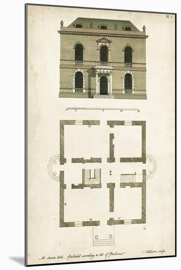 Design for a Building IV-J. Addison-Mounted Art Print