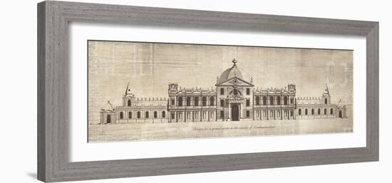 Design for a Grand Estate in the County of Oxfordshire-School of Padua-Framed Art Print