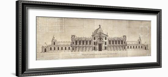 Design for a Grand Estate in the County of Oxfordshire-School of Padua-Framed Art Print