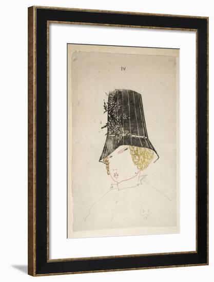 Design for a Hat-Dagobert Peche-Framed Giclee Print