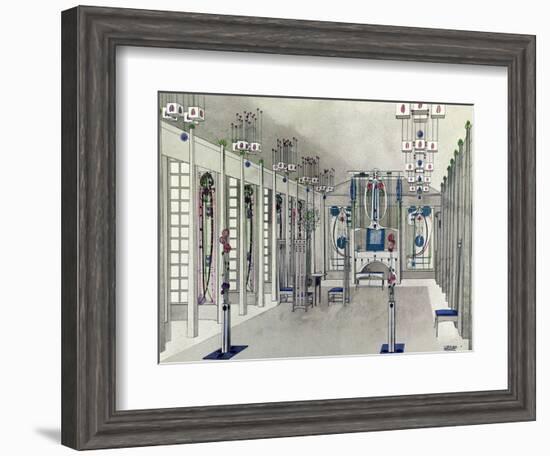 Design for a Music Room with Panels by Margaret Macdonald Mackintosh 1901-Charles Rennie Mackintosh-Framed Giclee Print