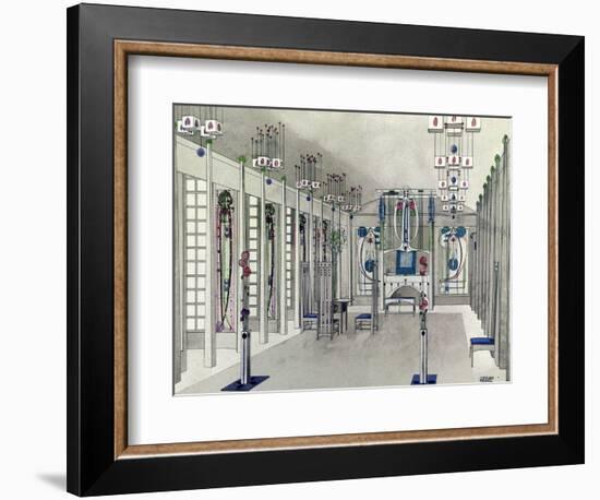 Design for a Music Room with Panels by Margaret Macdonald Mackintosh 1901-Charles Rennie Mackintosh-Framed Giclee Print