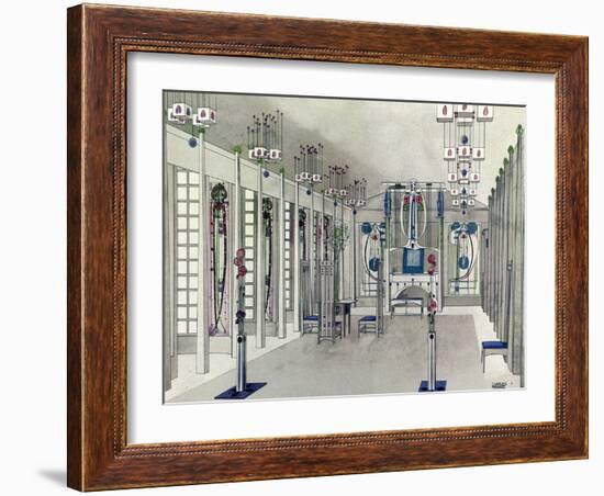 Design for a Music Room with Panels by Margaret Macdonald Mackintosh 1901-Charles Rennie Mackintosh-Framed Giclee Print