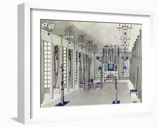 Design for a Music Room with Panels by Margaret Macdonald Mackintosh 1901-Charles Rennie Mackintosh-Framed Giclee Print