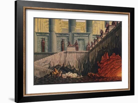 Design for a Production of Mozart's Opera 'Die Zauberflote' (The Magic Flute), 1816-Karl Friedrich Schinkel-Framed Giclee Print