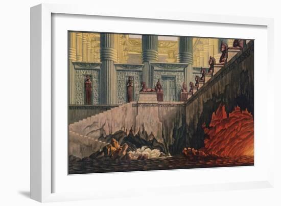 Design for a Production of Mozart's Opera 'Die Zauberflote' (The Magic Flute), 1816-Karl Friedrich Schinkel-Framed Giclee Print