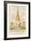 Design for a Ritualist High Church Tower and Steeple, Dedicated to Dr. Pusey and the Vicar of Bray,-George Cruikshank-Framed Giclee Print