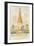 Design for a Ritualist High Church Tower and Steeple, Dedicated to Dr. Pusey and the Vicar of Bray,-George Cruikshank-Framed Giclee Print