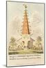 Design for a Ritualist High Church Tower and Steeple, Dedicated to Dr. Pusey and the Vicar of Bray,-George Cruikshank-Mounted Giclee Print