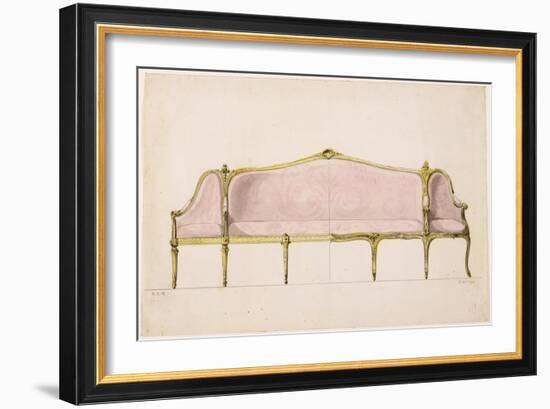 Design for a Settee-John Linnell-Framed Giclee Print