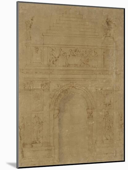 Design for a Triumphal Archway-Baccio Bandinelli-Mounted Giclee Print