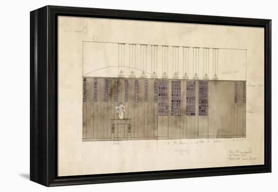 Design for a Wall, Table and Doors, for A.S. Ball, Berlin, 1905-Charles Rennie Mackintosh-Framed Premier Image Canvas