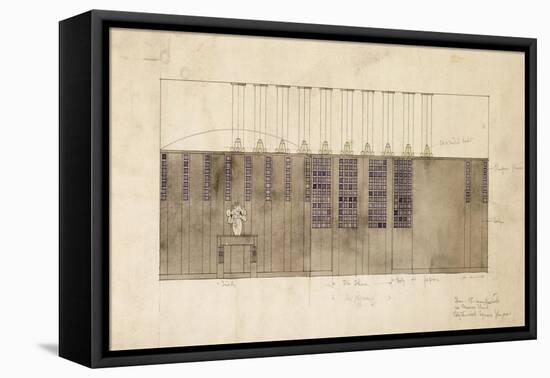 Design for a Wall, Table and Doors, for A.S. Ball, Berlin, 1905-Charles Rennie Mackintosh-Framed Premier Image Canvas