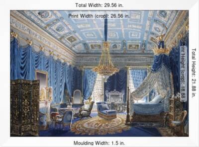 View French 19Th Century Interior Design Background