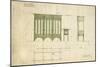 Design for Benches and a Table, Shown in Elevation and Section Plan, 1898-Charles Rennie Mackintosh-Mounted Giclee Print