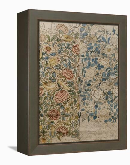 Design for Chintz: Rose-William Morris-Framed Premier Image Canvas