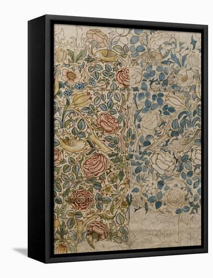 Design for Chintz: Rose-William Morris-Framed Premier Image Canvas