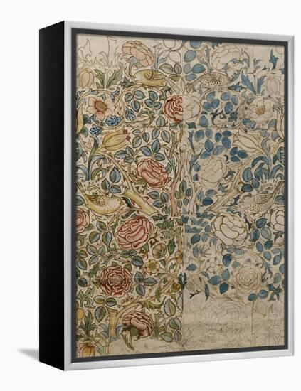 Design for Chintz: Rose-William Morris-Framed Premier Image Canvas