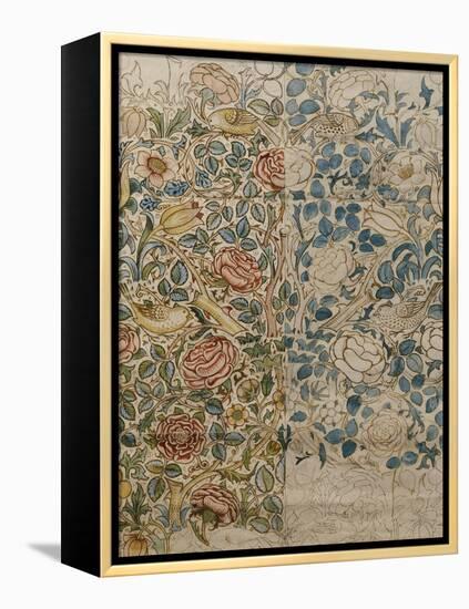 Design for Chintz: Rose-William Morris-Framed Premier Image Canvas