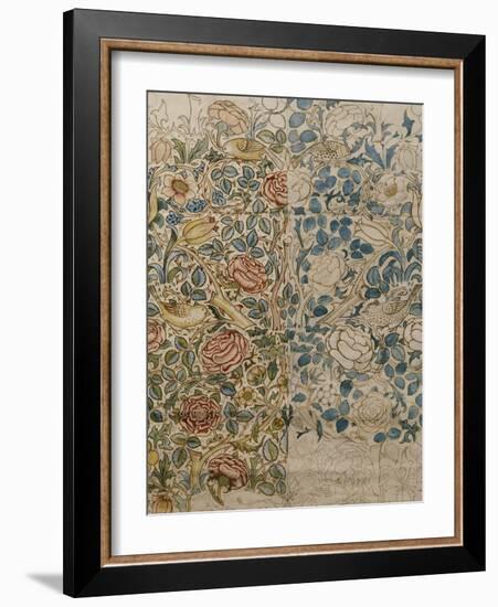 Design for Chintz: Rose-William Morris-Framed Giclee Print