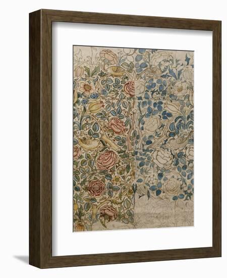 Design for Chintz: Rose-William Morris-Framed Giclee Print