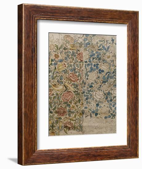 Design for Chintz: Rose-William Morris-Framed Giclee Print