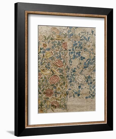 Design for Chintz: Rose-William Morris-Framed Giclee Print