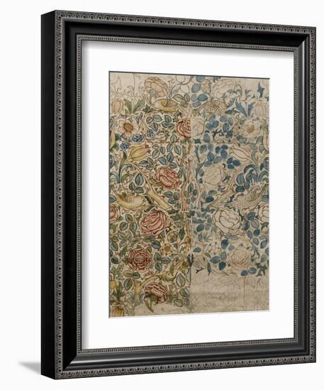 Design for Chintz: Rose-William Morris-Framed Giclee Print