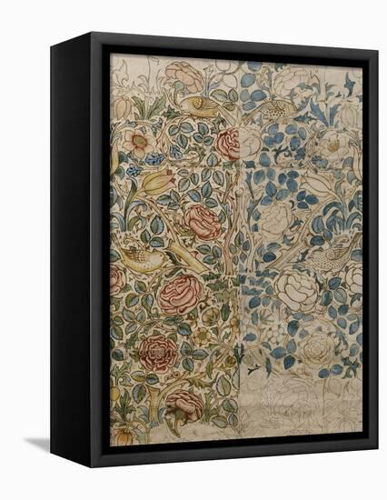 Design for Chintz: Rose-William Morris-Framed Premier Image Canvas