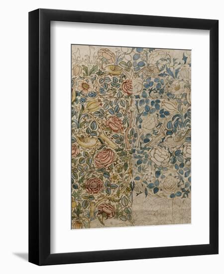 Design for Chintz: Rose-William Morris-Framed Premium Giclee Print