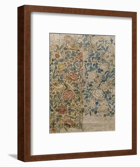 Design for Chintz: Rose-William Morris-Framed Premium Giclee Print