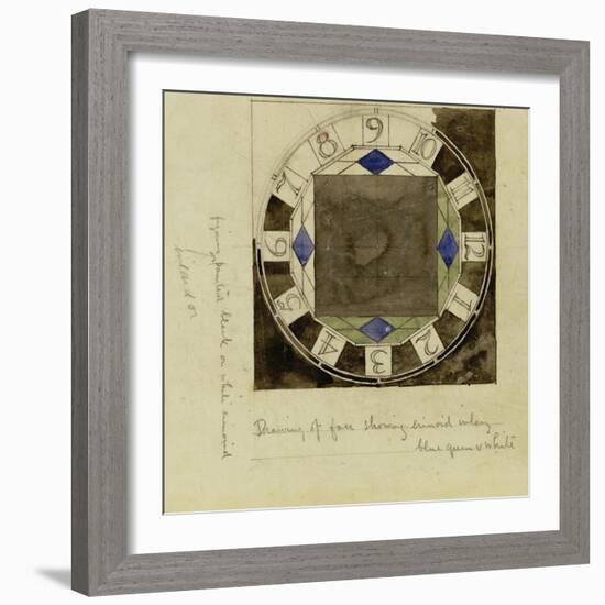 Design for Clock Face, 1917-Charles Rennie Mackintosh-Framed Giclee Print