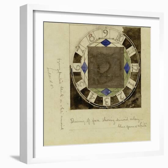 Design for Clock Face, 1917-Charles Rennie Mackintosh-Framed Giclee Print