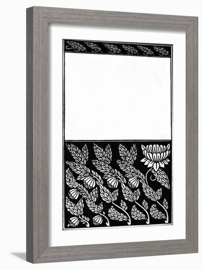 'Design for Cover of Nobody's Fault, 1914-Aubrey Beardsley-Framed Giclee Print