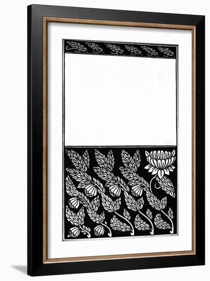 'Design for Cover of Nobody's Fault, 1914-Aubrey Beardsley-Framed Giclee Print