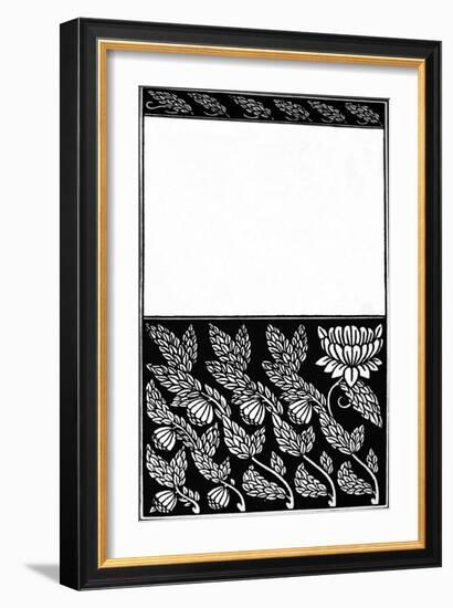 'Design for Cover of Nobody's Fault, 1914-Aubrey Beardsley-Framed Giclee Print