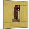 Design for Curtains for the Hall Windows, 1916-17 for W. J. Bassett-Lowke-Charles Rennie Mackintosh-Mounted Giclee Print