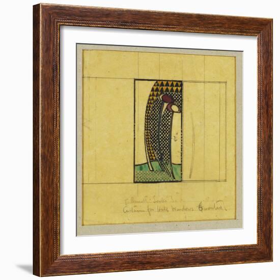 Design for Curtains for the Hall Windows, for W.J. Bassett-Lowke, 1916-17-Charles Rennie Mackintosh-Framed Giclee Print