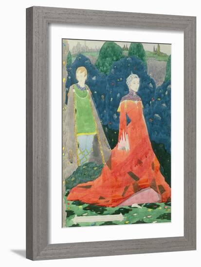 Design for Geneva Window Showing the Countess Cathleen-Harry Clarke-Framed Giclee Print